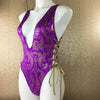 Custom Lavish Ravish One piece with lace up sides (available any color and any butt coverage)