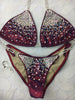 Quick View Competition Bikinis Cranberry Red Bubbles Diamond Princess Elite