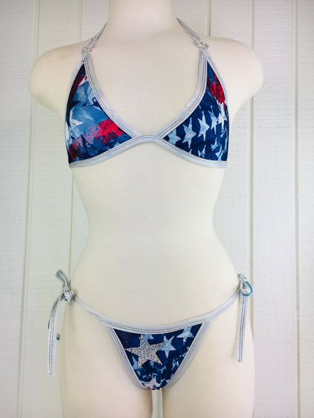 Custom Fourth of July/Flag/Rhinestone Star“Limited time $99.99” orig $139.99***(SUIT SOLD PER PIECE OR SET, price varies)