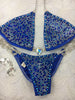 Custom blue Competition Bikinis Custom: mixture of solids and ab