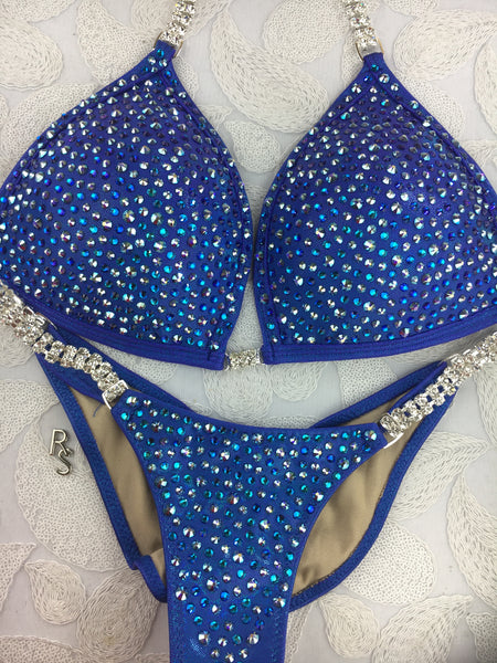 Quick View Competition Bikinis Blue Confetti Bliss Swarovski Molded cup