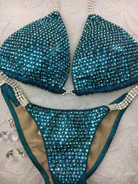 Quick View Competition Bikinis teal/green/aqua Bling Luxe