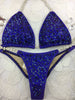 Quick View Competition Bikinis Navy Royal Blue Confetti Swarovski