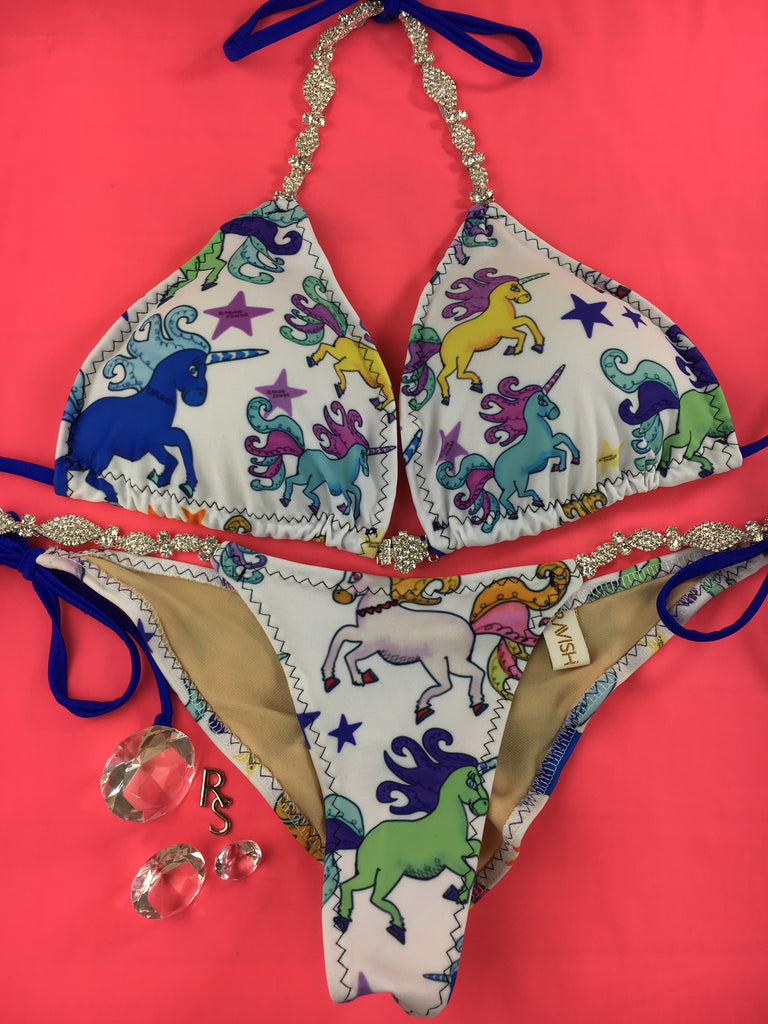 Custom Made Ravish Unicorn Posing Competition bikini *Suit as pictured in your size/coverage request