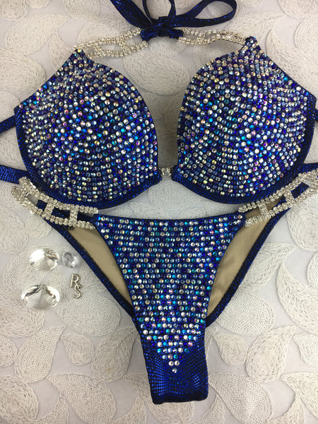 Quick View Competition Bikinis Blue Luxe With Underwire bra upgrade