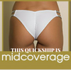 Black Mesh Mint Multistring Bikini/Midcoverage Cheeky