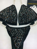 Custom Competition Bikinis Black Bling Luxe Swarovski