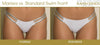 New NPC FIT MODEL DIVISION Custom Posing Bikini (matte blue) 50% glute coverage, higher wider front, adjustable slide bottoms