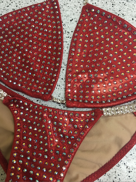 Quick View Competition Bikinis Red Bling Celebrity