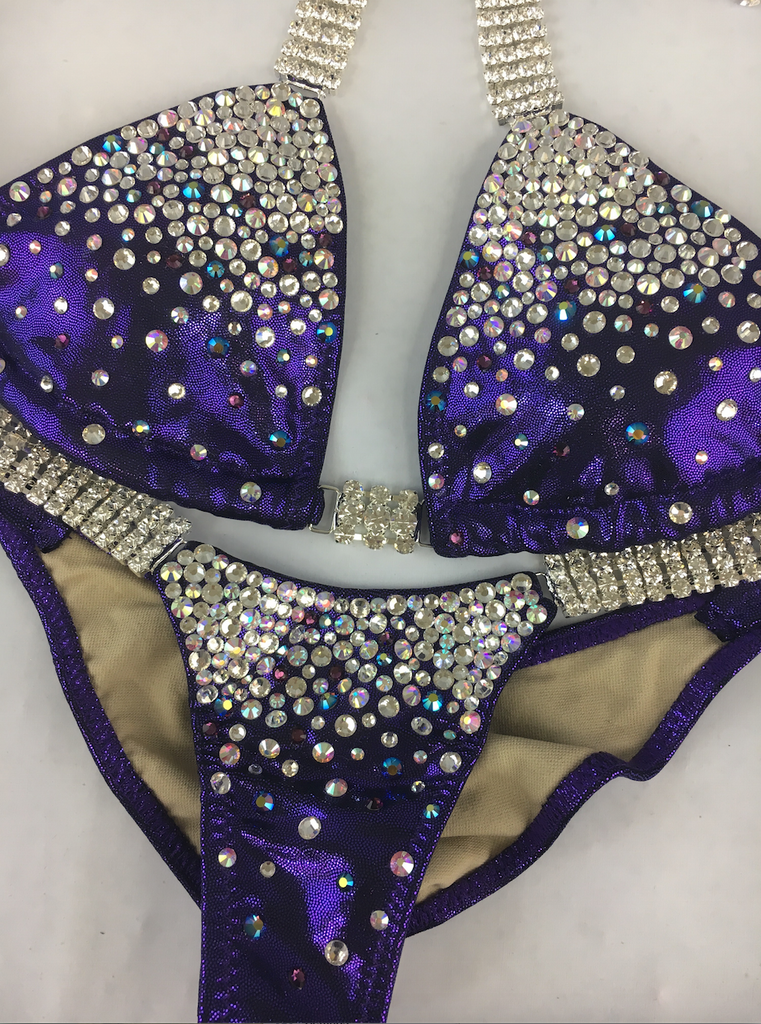 Quick View Competition Bikinis Purple Bubbles Diamond Princess Elite