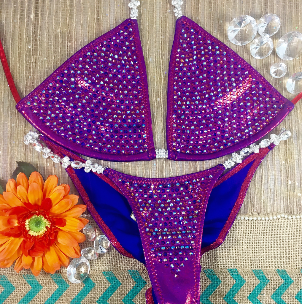 Quick View Competition Bikinis Mermaid Cranberry Bling Luxe