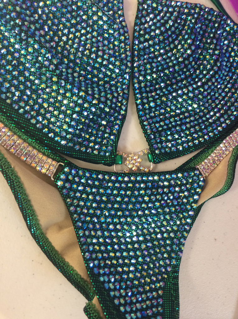 Quick View Competition Bikinis Emerald Green Bling Luxe