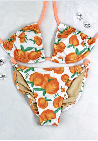 Custom Peach Triangle top bikini***(SUIT SOLD PER PIECE OR SET, price varies)