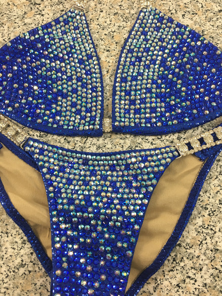 Custom Competition Bikinis Sideways Gradient Luxe (Choose any color swatch/fabric)