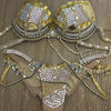 Custom Golden World (light up/rhinestone wings) Themewear w/wings $2448 OR bikini only $849