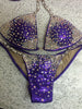 Custom Bubbles Diamond Princess Starburst celebrity (Choose any Fabric Color)Competition Bikini
