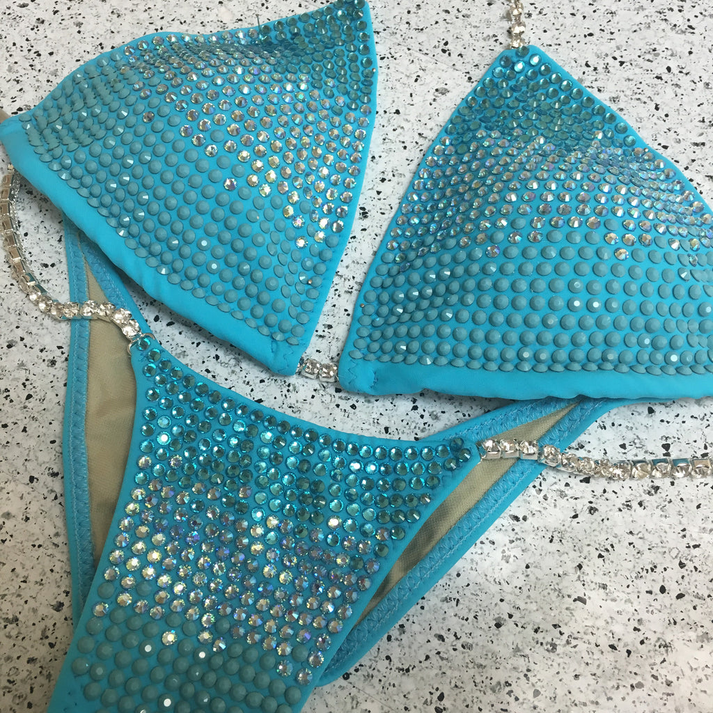 Quick View Competition Bikinis Turquoise Gradient Luxe