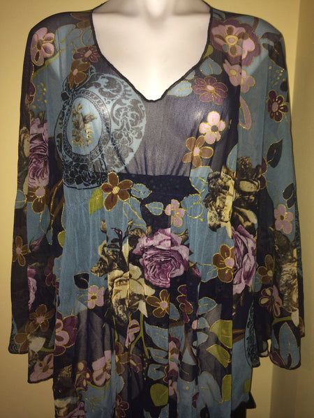 Quick Ship Bethany Floral Lace Cover Up