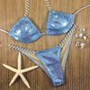 Powder Blue Sequin MIDCOVERAGE Cheeky