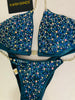 Custom Competition Bikinis Teal ultimate Confetti Bliss
