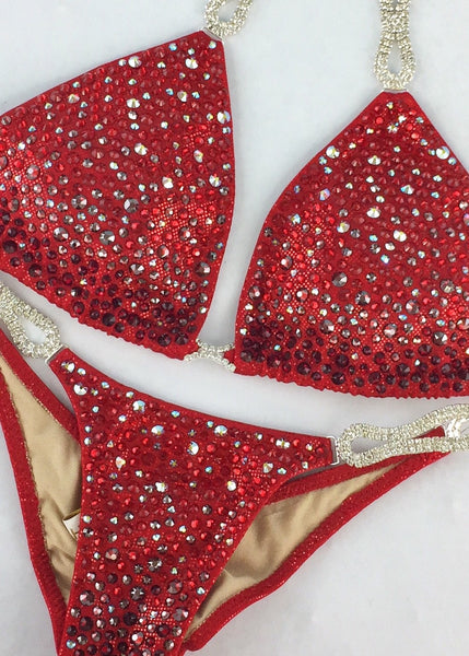 Quick View Competition Bikinis Red Bubbles 