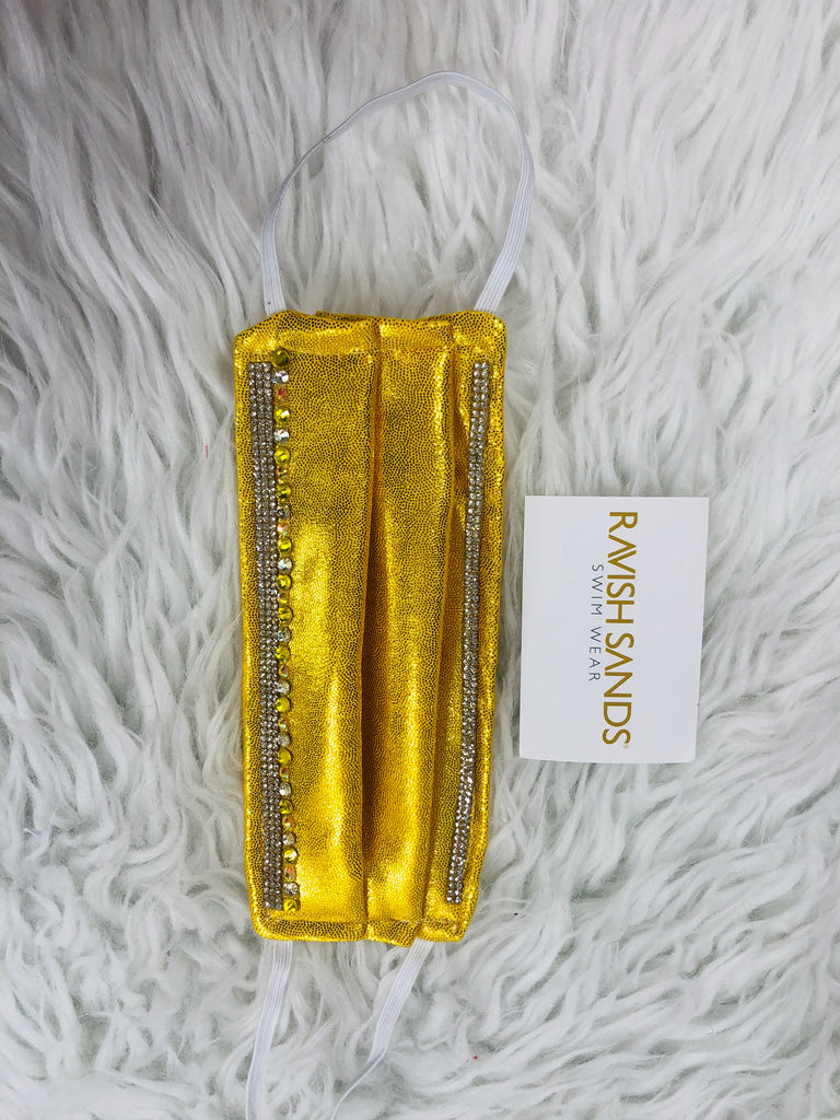 CRhinestoneHand Washable Face mask (not hospital grade) * this can be done on any of our solids or prints** only exclusion is sequin