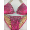 DEAL of the MONTH  Rose Pink Metallic Brazilian Cheeky Quick Ship