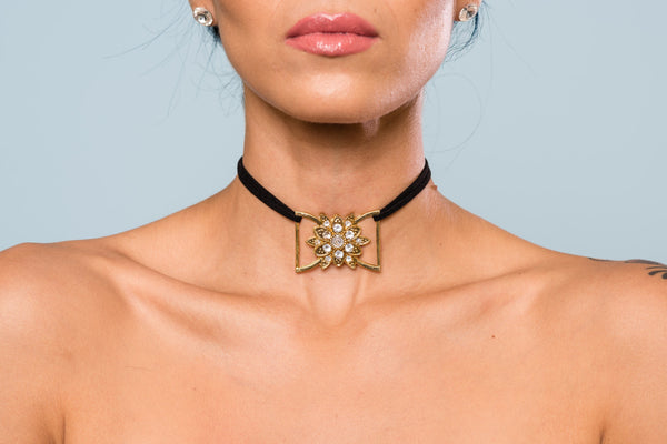 Sunflower Sparkle Choker