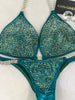 Custom Competition Bikinis Royal Emerald teal 