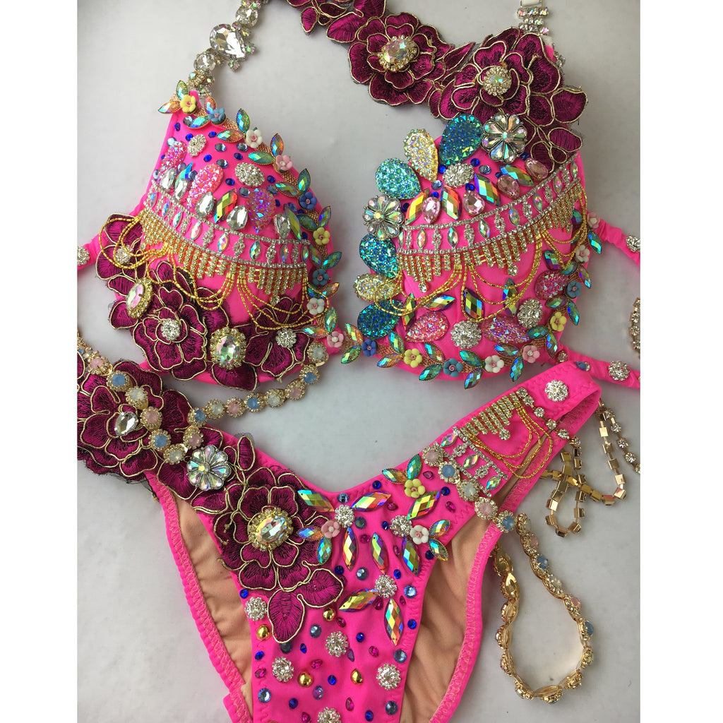 Floral Ensemble Themewear with wings $1150 or bikini only $649