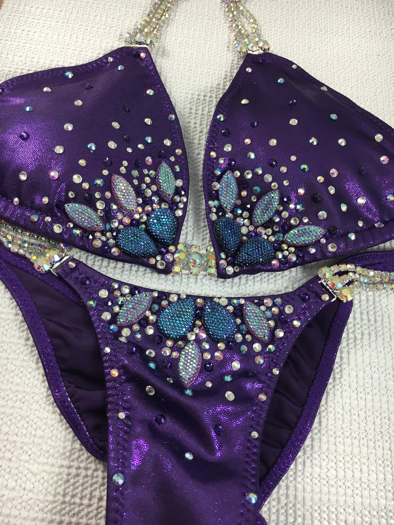 Quick View Competition Bikinis Purple Bedazzled Lilyburst