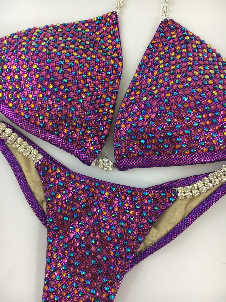 Quick View Competition Bikinis Purple Bling Luxe