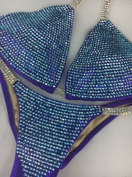 Custom Bling DELUXE Luxe (ALL COLOR AB)Competition Bikini