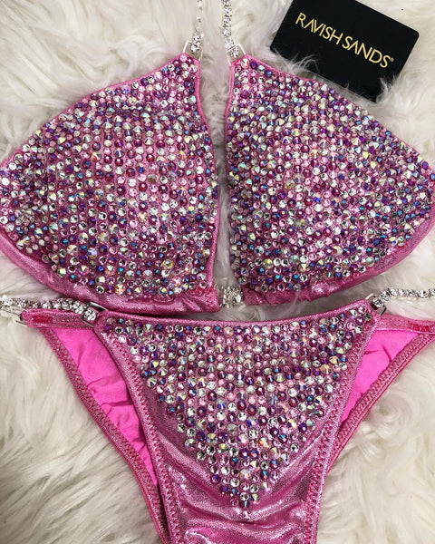 Custom Competition Bikinis baby Pink  Deluxe
