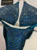 Custom Competition Bikinis Multitone (green peacock)Color AB