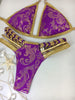 Custom Victorian Gold Plum with fishtail and rhinestone embellishments ***(SUIT SOLD PER PIECE OR SET, price varies)