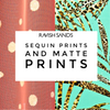 Swim and Competition (Sequin) Bikini Fabric Sample Swatches (8-10 per order) Matte PRINTS Part 3 of 4