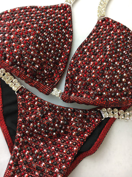 Quick View Competition Bikinis Red Bling Luxe