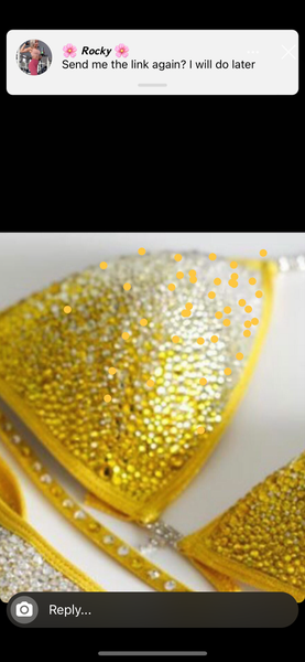 Rocky  yellow    $230 discount Reg $630 bra top