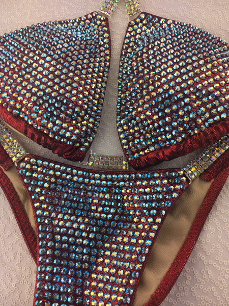 Quick View Competition Bikinis Red Bling Luxe