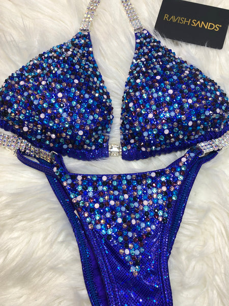 Custom Competition Bikinis Purple blue