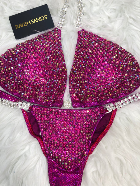 Competition Bikinis Multitone (fuchsia) Swarovski mix