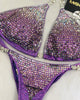 LeDoux Baguette Trim Gradient Custom Competition Bikinis Lavender Lilac Purple