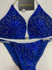 Custom competition Bikinis Blue, dark blue aB, and blue ab Phenomenon Competition Bikini molded cup Included