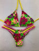 Custom Tropical Multi Green Floral Multistring Bikini (Abby)***(SUIT SOLD PER PIECE OR SET, price varies)