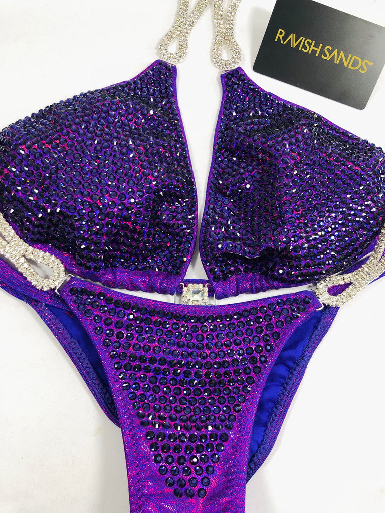 Custom Competition Bikinis Purple  Luxe