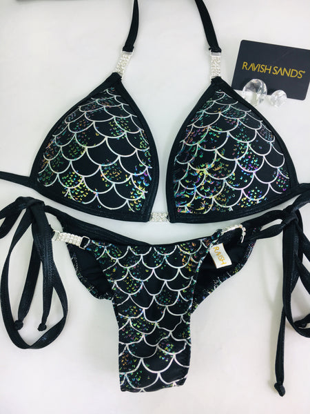Custom Mermaid Posing bikini w/Embellishment $139.99 (molded cup top)