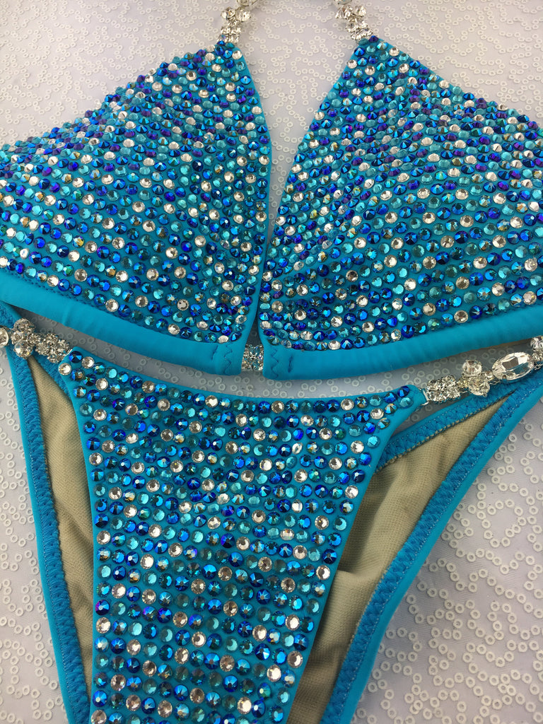 Quick View Competition Bikinis Turquoise Bling Luxe