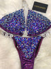 Custom Competition Bikinis purple blue