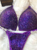 Team Elite Physique Custom Competition Bikinis Vibrant Purple w/molded cup 